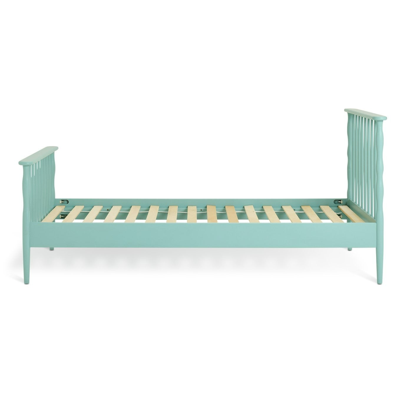 Kids Thea Spindle Single Bed Frame - Duck Egg Blue | Childrens Bedroom Furniture
