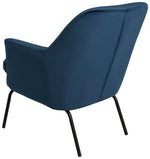 Celine Velvet Accent Chair - Blue | Vibrant Color Accent
