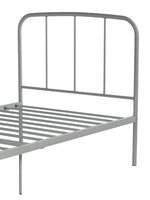 Freja Single Metal Bed Frame - Silver