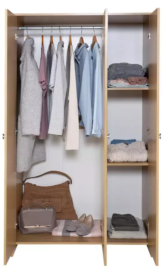 Seville 3 Door Wardrobe - Oak Effect (B Grade)