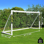 FORZA 8ft x 4ft Football Goal | Garden Football Goal Post Net Soccer Training Eq