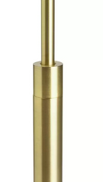 Coleman Glass Shade Metal Floor Lamp Brass | Modern Standing Floor Light Home