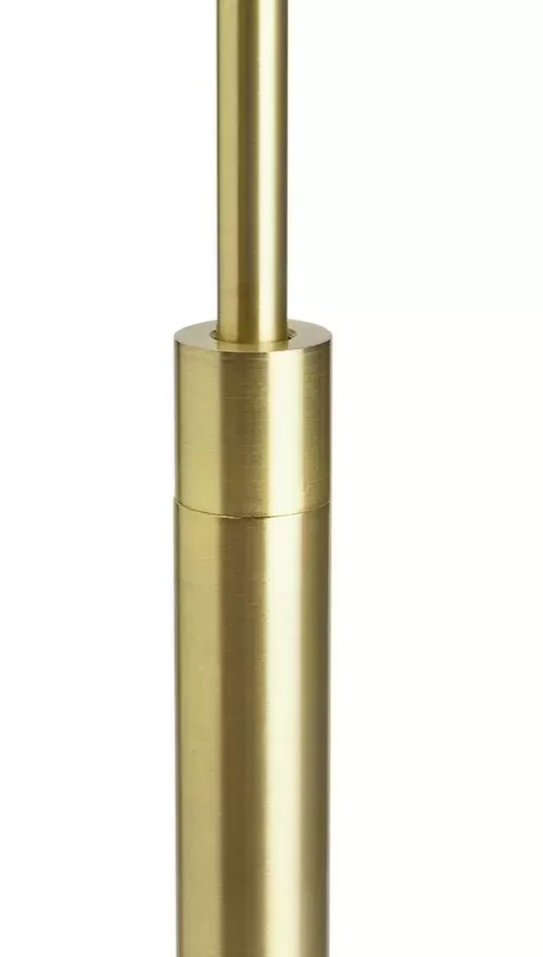 Coleman Glass Shade Metal Floor Lamp Brass | Modern Standing Floor Light Home