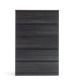Home Jenson 5 Drawer Chest - Black | Sleek Storage Solution