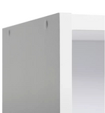 Compton 2 Drawer Bookcase - White (B Grade)