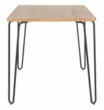 Habitat Tyler Ash and Black Metal 4-6 Seat Dining Table