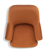 Celine Velvet Accent Chair - Orange | Vibrant Color Accent