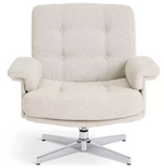 Dawson Fabric Swivel Chair Natural | Accent Lounge Armchair Furniture