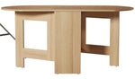 Home Folding 4-6 Seater Table Light Oak Effect | Dining Furniture for Kitchen