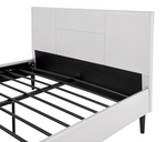 Home Skylar Double Bed Frame White | Sturdy Bedroom Furniture Base with Mattress