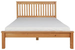 Aspley Small Double Wooden Bed Frame - Oak Stain