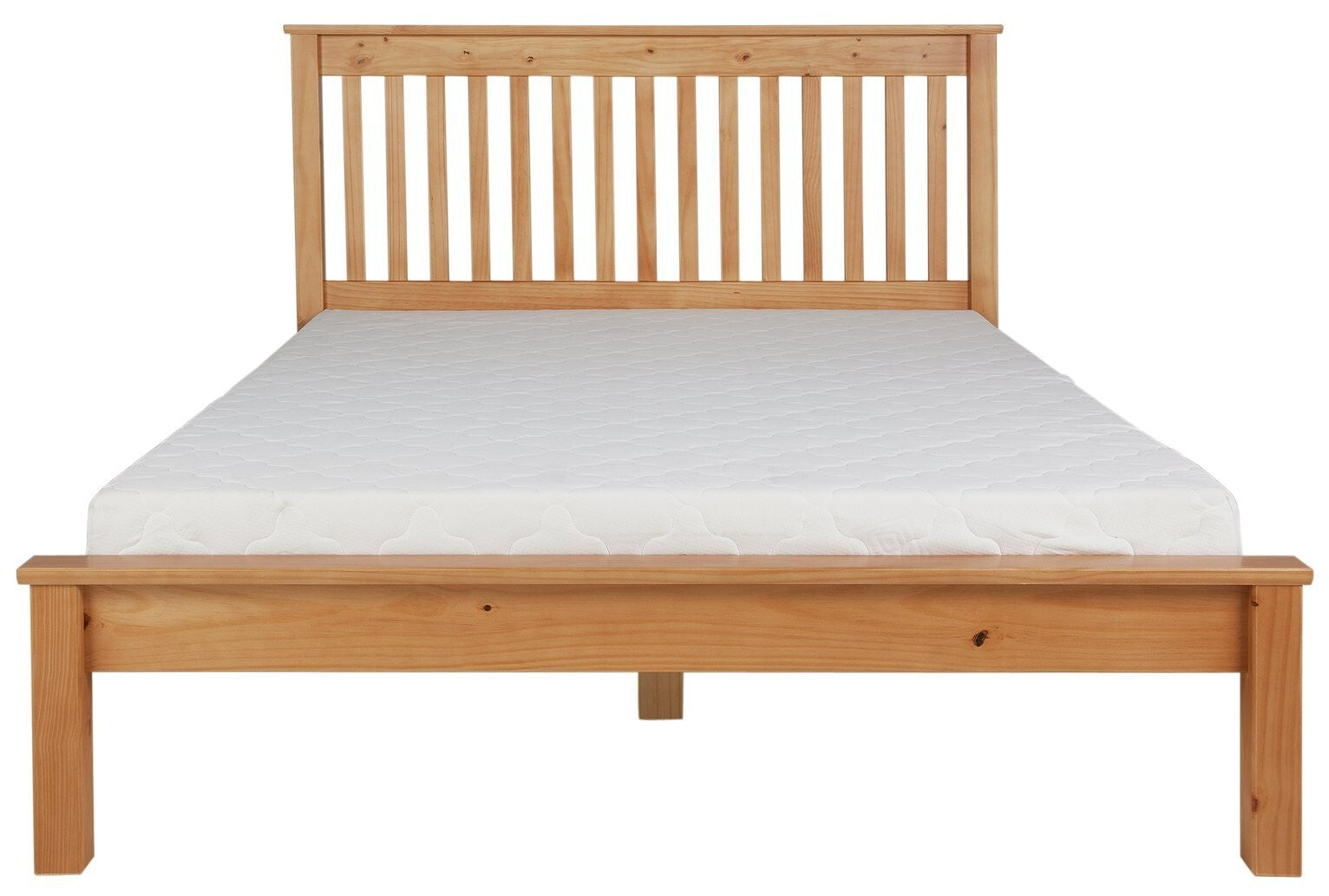 Aspley Small Double Wooden Bed Frame - Oak Stain