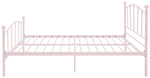 Fleur Small Double Metal Bed Frame - Pink