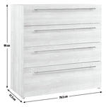 Atlas 4 Drawer Chest - Oak | Organized Clothing Space