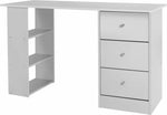 Malibu 3 Drawer Office Desk - White