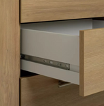 Home Brisbane 4 Door 3 Drawer Wardrobe - Oak | Growing Modern Bedroom Storage
