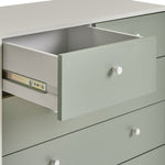 Home Kids Malibu 6 drawer Chest - Green and White | Kids bedroom drawers