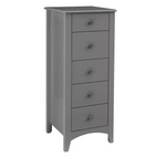 Habitat Minato 5 Drawer Narrow Tall Boy - Grey