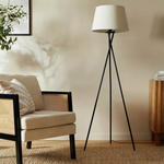 Cortillo Base Only Tripod Floor Lamp Black | Modern Standing Floor Light Home