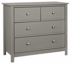 Brooklyn 4 Drawer Chest- Grey | Grey dresser
