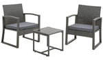 Cento 2 Seater Rattan Effect Garden Bistro Set