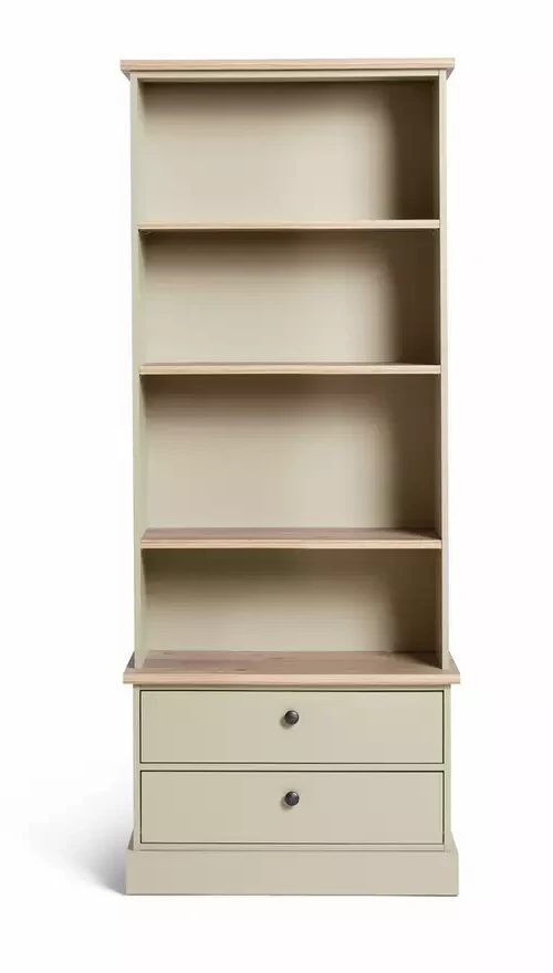 Home Winchester Bookcase Natural | Wooden Storage Shelving Display Unit