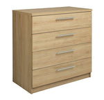 Home Brisbane 4 Drawer Chest â€“ Oak | Stylish Storage Furniture Bedroom Living