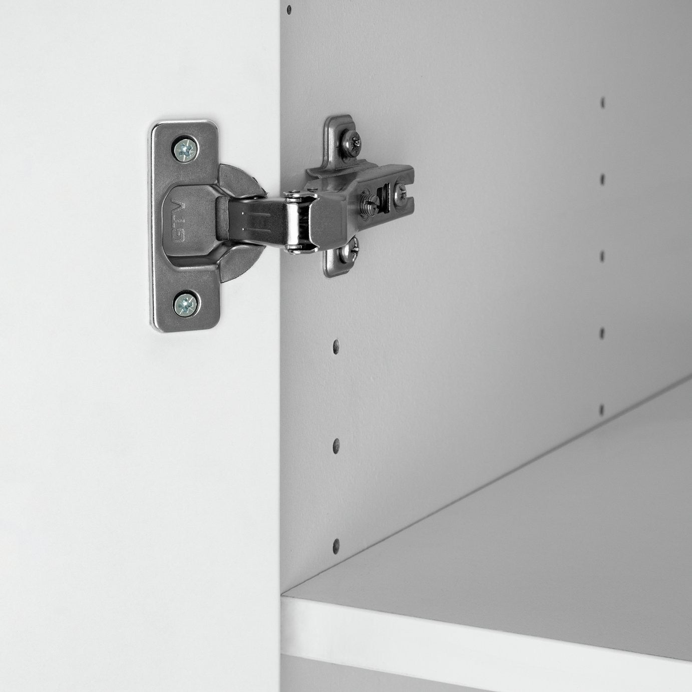 Munich Corner 1 Door Mirror Wardrobe - White | Stylish Room Arrangement