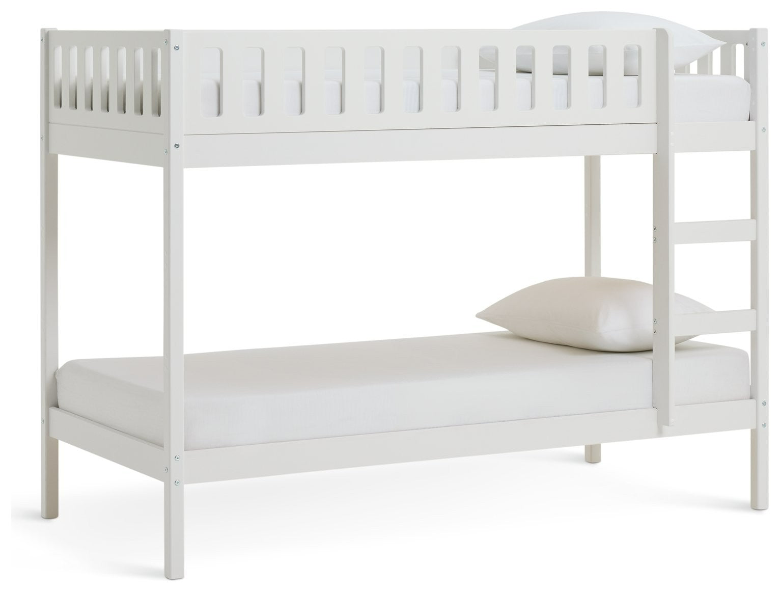 Ronnie Bunk Bed Frame - White | Space-saving kids bunk bed