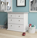 Tvilum Paris 4 Drawer Chest - White ( B Grade )