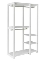 Open Decorative Wardrobe Unit - White