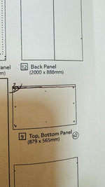 Habitat Munich 2 Door Mirror Wardrobe - Anthracite ( B Grade 33450 - 33437 )