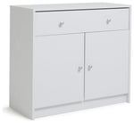 Maine 2 Door 1 Drawer Sideboard - White