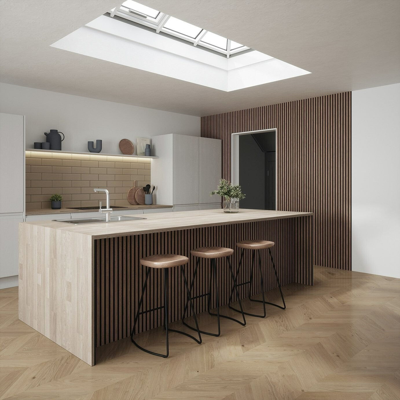 Kraus Acoustic Walnut Brown 1.2 M Wall Panel
