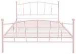 Fleur Small Double Metal Bed Frame - Pink