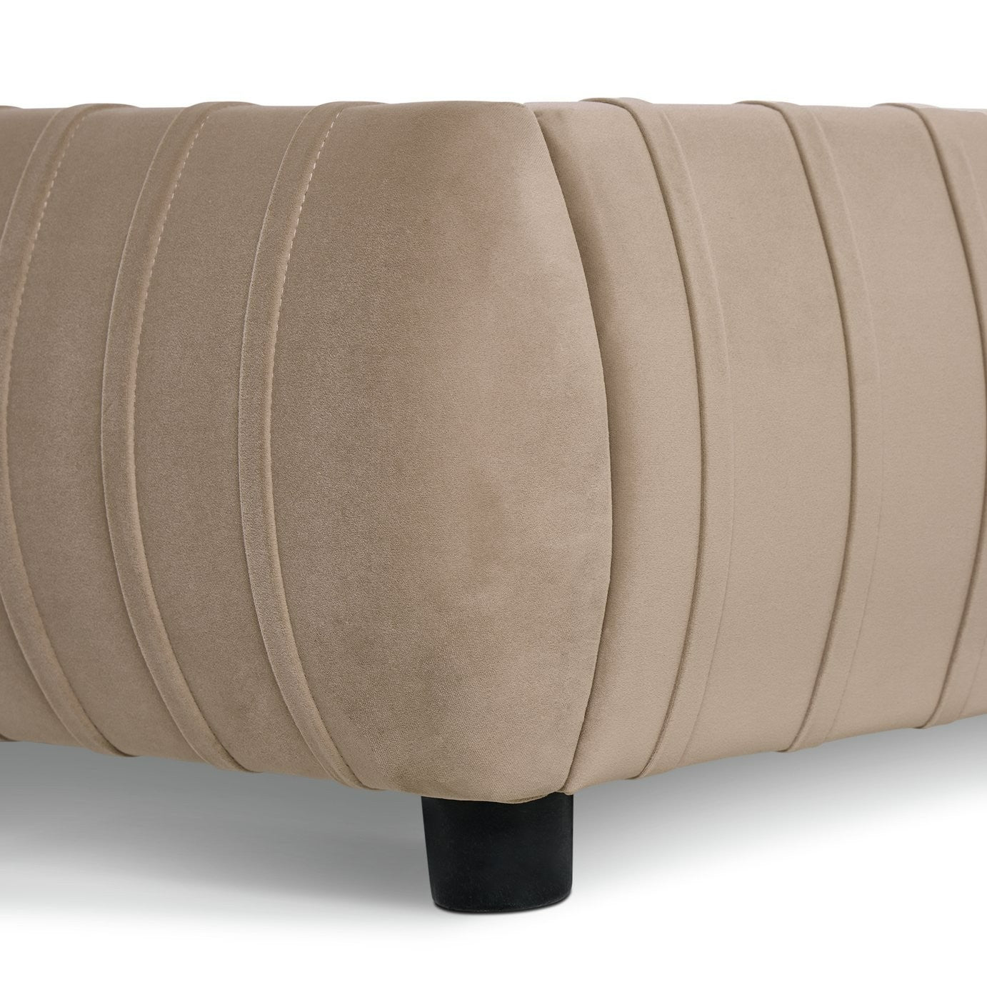 Beatrix Double End Lift Ottoman Bed - Mink | Elegant Home Arrangement
