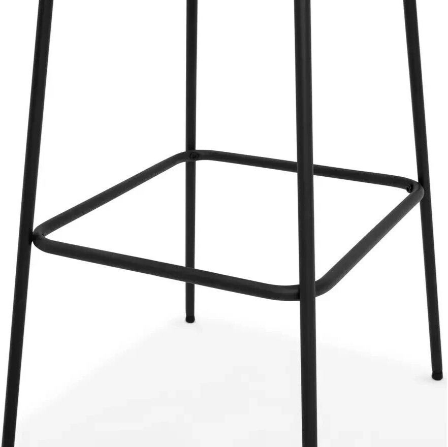 Habitat Ariana Pair of Velvet Bar Stools - Dark Grey | Luxurious Comfy Seating