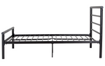 Home Avalon Double Metal Bed Frame - Black | Sturdy Durable 4FT6 Bed Frame