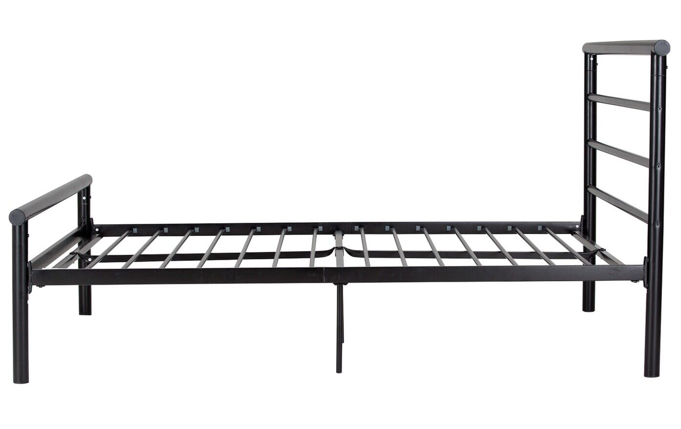 Home Avalon Double Metal Bed Frame - Black | Sturdy Durable 4FT6 Bed Frame