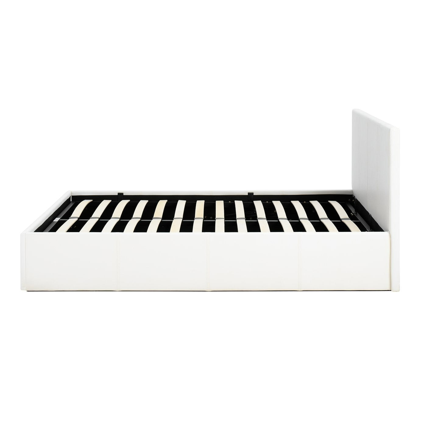 Home Lavendon Double End Lift Ottoman Bed - White | Stylish Practical Bed Frame