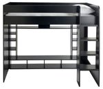 Gaming High Sleeper Bed - Black | Multimedia Room Station