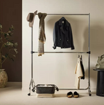 Heavy Duty 4 Feet Clothes Rail Chrome | Garment Hanging Rail Clothes Storage Rac