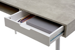 Habitat Concrete Style Office Desk - Grey | Sturdy Workstation for Home Office