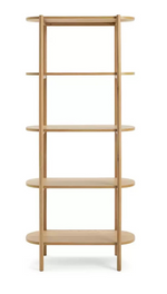 Edin 5 Tier Shelving Unit Natural | Freestanding Display Shelves Storage Rack