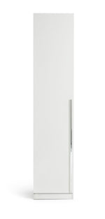 Munich 1 Door Wardrobe - White | Compact Clothing Organization