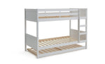 Detachable Bunk Bed with Trundle - White | Convertible Bedroom Setup