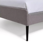 Kristopher Small Double Fabric Bed Frame - Grey