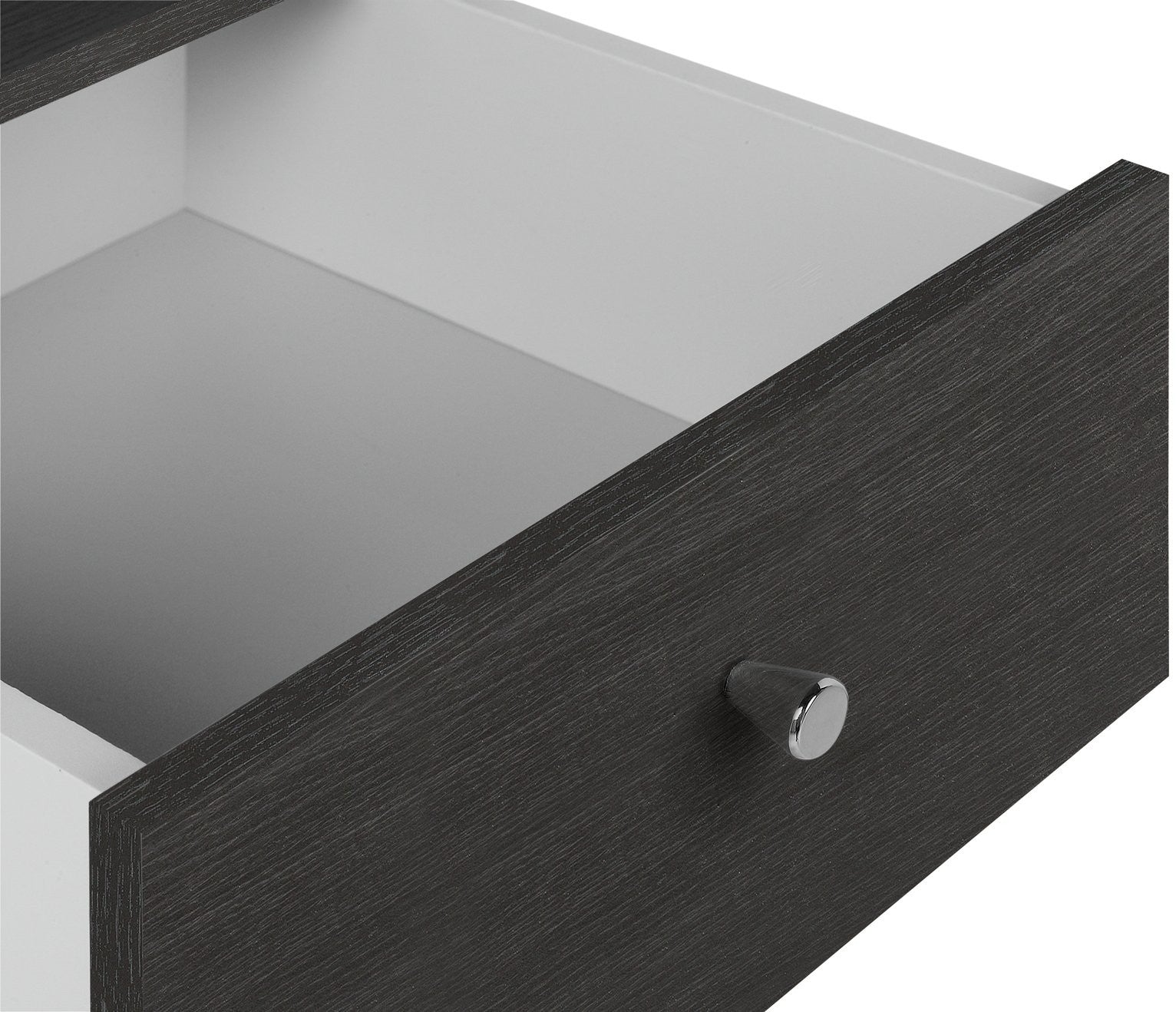 Home Malibu 5 Drawer Tallboy - Black Oak Effect |Tallboy Black Oak Effect