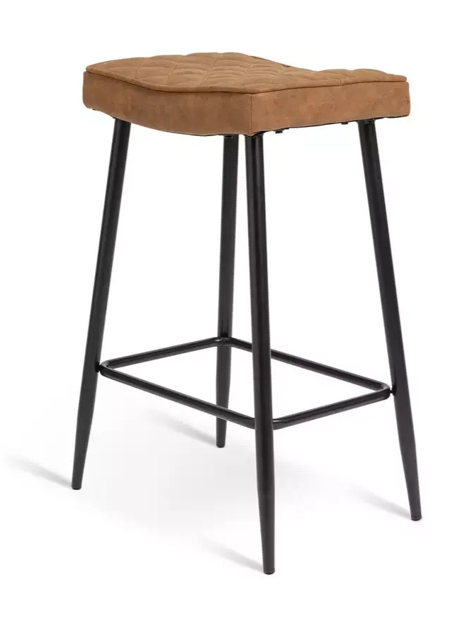 Kysen Faux Leather Counter Bar Stool Tan | Kitchen Breakfast Bar Chair Furniture