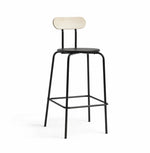 Habitat Zayn Wood Effect Bar Table & 2 Black Chairs